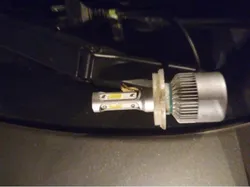 H4 Ring to hold a LED headlight in the car headlight H4 socket