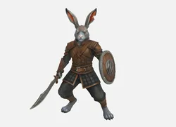 Harengon Monster Hunter (Ranger) - DnD mini