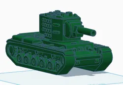 LEGO COMPATIBLE military lego KV-2  WW2 Russian tank, KV2