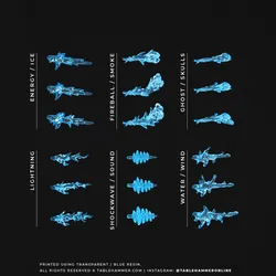 Magic effects full bundle (18 effects including fire, ice, lightning, death, shockwave)