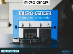 Micro Center Model Set - 1:64 Scale Diorama