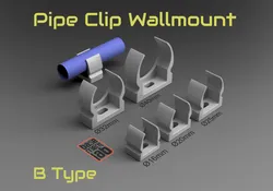 Pipe clip - Conduit Clips - B Type - Ø 16 / 20 / 25 / 32 / 40mm - Clip Fissatubo Aperto