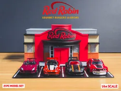 Red Robin Model Set - (1:64 Scale Diorama)