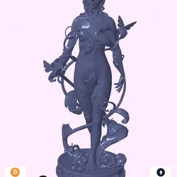 Romalla Erotic Dryad (Free DnD Miniature)