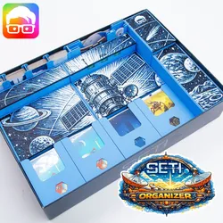 SETI organizer by @ammedia3d [tabletop board game inserts sku: SETI001]