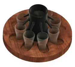 Shot Dispenser with Tray