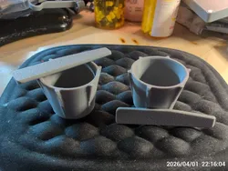 Small 2-Part Epoxy Mixing Cup with matching Mixing Stick/Spreader