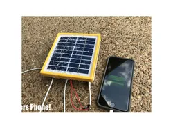 Solar Panel and Battery Holder to Charge your Phone!