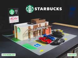 Starbucks Model Set - 1:64 Scale Diorama