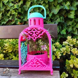 🌸Stylish Lantern Planter – 3D Printable Home & Garden Decor