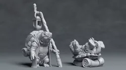 Turtle Traveller - 3D printable character 3D print model