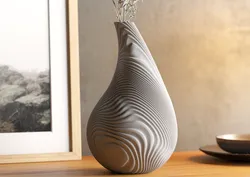 Vase « Grooved Pear »