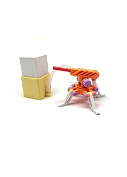 Air-pressed desktop cannon toy