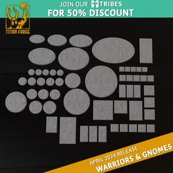 Bases - Norse and Gnomes - Titan Forge Miniatures April 2024