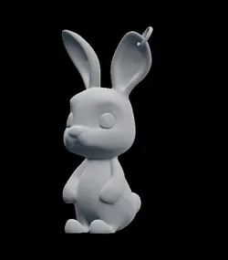 Bunny Rabbit Keyring