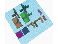 Cardboard corner bracket set plus middle layer