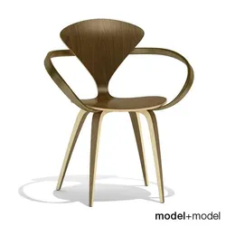 cherner wood base chair