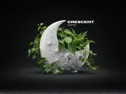 Crescent Moon Planter