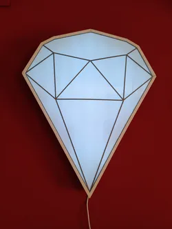 Diamond wall lamp
