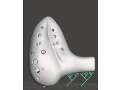 double ocarina with optimised supports