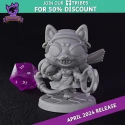 Female Catfolk Bard - Chibi Forge