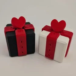 Gift Box With Hearth Locked with 16 Screws