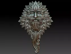 Greenman 6 man head 3D print model