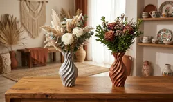 Modern Spiral Decorative Boho Vase