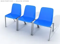 plastic waiting room chair