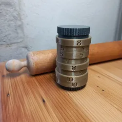 Rolling pin rings and storage system