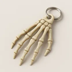 ☠️ Skeleton Hand Keychain – Haunted Grip