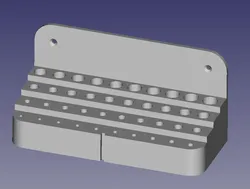 Wall-mounted drill bit holder
