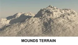 3d terrain mounds