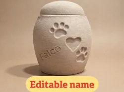 Calm Companion Memorial Jar or Urn Editable Text