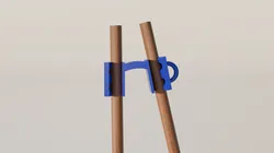 Chopstick Helper/Trainer with Keyring-Loop (Remix)
