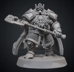 Dwarven King with Axe