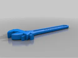 Fully assembled 3D printable wrench