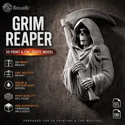 Grim Reaper Bust Relief #RoZ