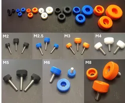 Knurled knobs for M2.5 to M8 internal hex screw