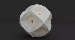 Math Object 0058 - Futuristic Sphere 3D print model