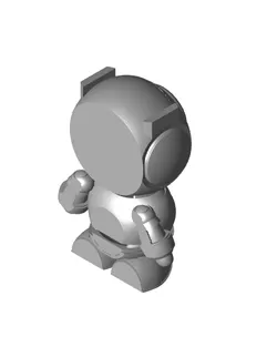 MONOY ARTICULATED TOY, PRINT-IN-PLACE, CUTE FLEXI, KEYCHAIN