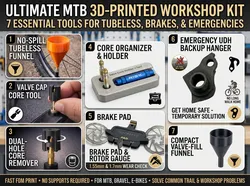 MTB Tubeless & Emergency Workshop Kit – Essential Presta Tools and Trail Repair Set