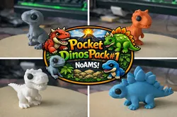 Pocket Dinos Pack #1 – CARTOON EDITION (noAMS)
