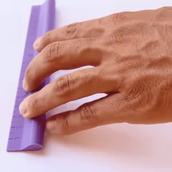 Print-in-place parallel ruler