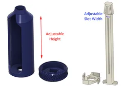 Ratchet toothpaste tube squeezer (parametric height & slots width)