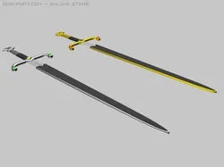 twin hand and a half swords