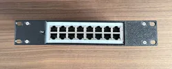 10" Homelab Rack Ubiquiti PoE 16 Lite Front Panel with Countersink Screws