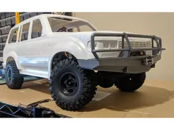 80 Series Land Cruiser ARB Deluxe Winch Bumper for Axial SCX10 w/ ABS Hardbody