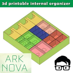 ARK NOVA 3D PRINTABLE INSERTS / INTERNAL ORGANIZER
