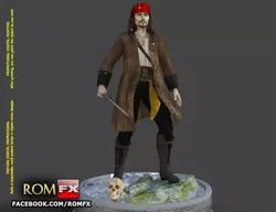 Captain Jack Sparrow - Pirates of the Caribbean Figure Printable 3D print model